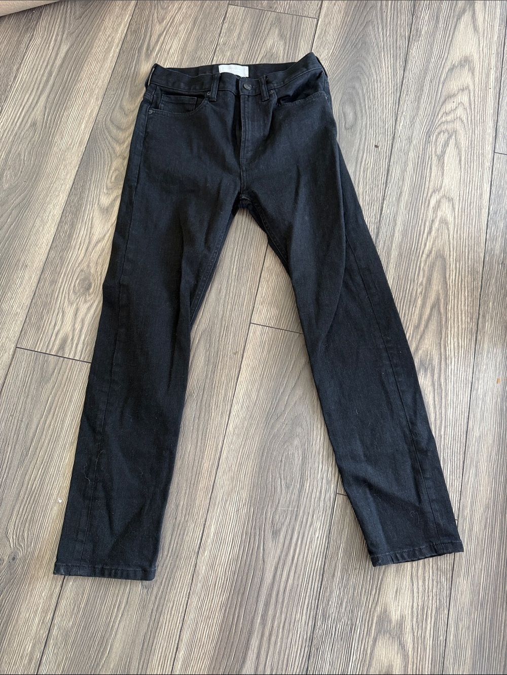 Everlane, black denim jeans, size 25 regular